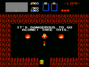 It's dangerous to go alone! Legend of Zelda, 1986