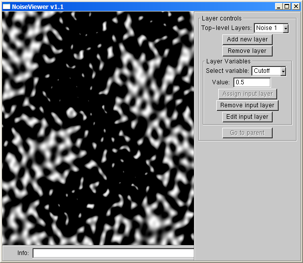 Layered noise, using a sub-layer to control cutoff